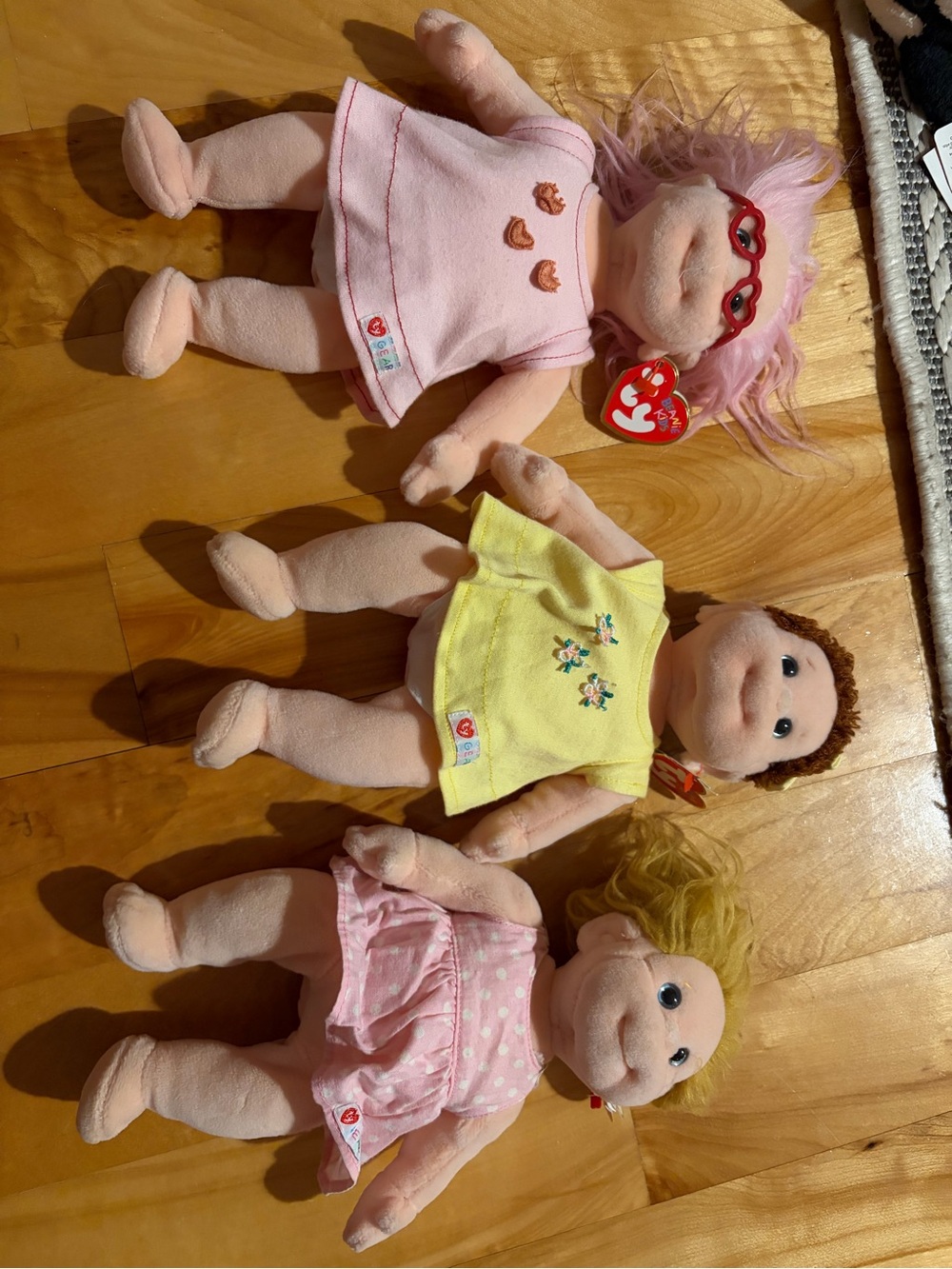 Ty Set of 3 Plush Baby Dolls -ty beanie baby kids